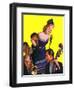 "Big Band and Songstress,"April 15, 1939-Emery Clarke-Framed Giclee Print