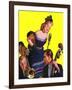 "Big Band and Songstress,"April 15, 1939-Emery Clarke-Framed Giclee Print