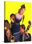"Big Band and Songstress,"April 15, 1939-Emery Clarke-Stretched Canvas