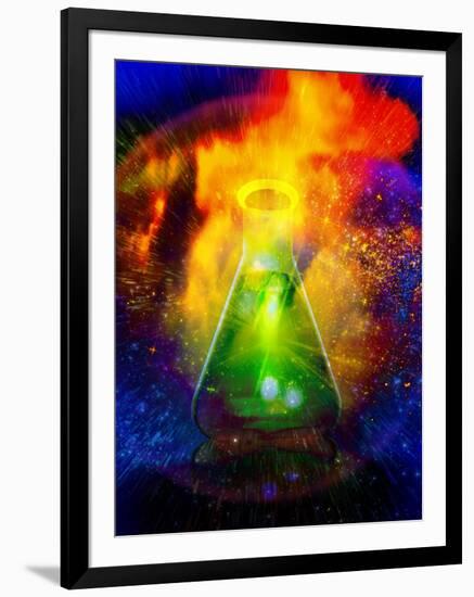 Big Bang Chemistry, Conceptual Artwork-Victor Habbick-Framed Photographic Print