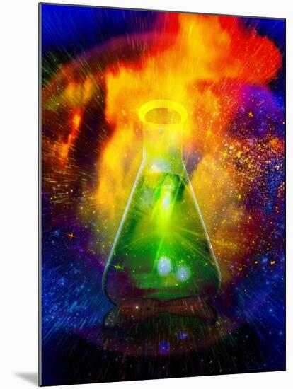 Big Bang Chemistry, Conceptual Artwork-Victor Habbick-Mounted Photographic Print