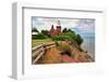 Big Bay Lighthouse Michigan-null-Framed Art Print