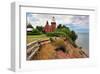 Big Bay Lighthouse Michigan-null-Framed Art Print