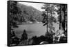 Big Bear Lake, CA View from San Bernardino Mnts Photograph - Big Bear Lake, CA-Lantern Press-Framed Stretched Canvas