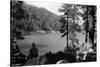 Big Bear Lake, CA View from San Bernardino Mnts Photograph - Big Bear Lake, CA-Lantern Press-Stretched Canvas