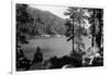 Big Bear Lake, CA View from San Bernardino Mnts Photograph - Big Bear Lake, CA-Lantern Press-Framed Art Print