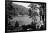 Big Bear Lake, CA View from San Bernardino Mnts Photograph - Big Bear Lake, CA-Lantern Press-Framed Art Print