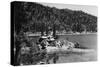 Big Bear Lake, CA View of Treasure Island Photograph - Big Bear Lake, CA-Lantern Press-Stretched Canvas