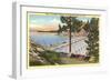 Big Bear Lake Dam, California-null-Framed Art Print