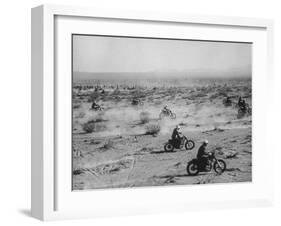 Big Bear Motorcycle Race-null-Framed Photographic Print