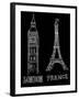 Big Ben and Eiffel Tower-Alisa Foytik-Framed Art Print