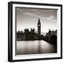 Big Ben and House of Parliament in London at Dusk Panorama.-Songquan Deng-Framed Photographic Print