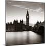 Big Ben and House of Parliament in London at Dusk Panorama.-Songquan Deng-Mounted Photographic Print