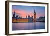 Big Ben and Houses of Parliament at Dusk, London, UK-sborisov-Framed Photographic Print