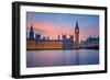 Big Ben and Houses of Parliament at Dusk, London, UK-sborisov-Framed Photographic Print