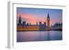 Big Ben and Houses of Parliament at Dusk, London, UK-sborisov-Framed Photographic Print