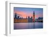 Big Ben and Houses of Parliament at Dusk, London, UK-sborisov-Framed Photographic Print