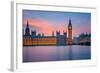 Big Ben and Houses of Parliament at Dusk, London, UK-sborisov-Framed Photographic Print