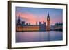 Big Ben and Houses of Parliament at Dusk, London, UK-sborisov-Framed Photographic Print