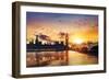 Big Ben and Houses of Parliament at Dusk, London, Uk-Beatrice Preve-Framed Premium Photographic Print