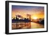 Big Ben and Houses of Parliament at Dusk, London, Uk-Beatrice Preve-Framed Premium Photographic Print