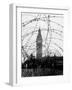 Big Ben and Houses of Parliament Behind Webbing of Barbed Wire, During WWII-null-Framed Photographic Print