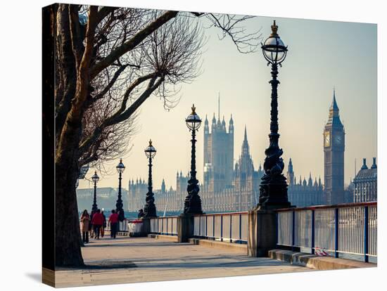 Big Ben and Houses of Parliament in London, UK-sborisov-Stretched Canvas