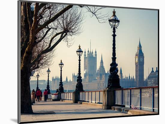 Big Ben and Houses of Parliament in London, UK-sborisov-Mounted Photographic Print