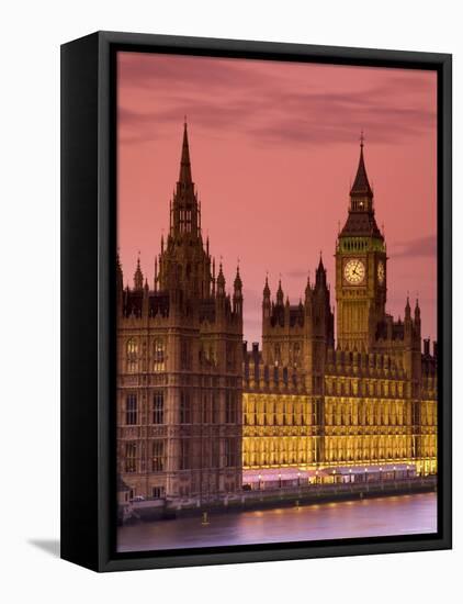 Big Ben and Houses of Parliament, London, England-Doug Pearson-Framed Stretched Canvas