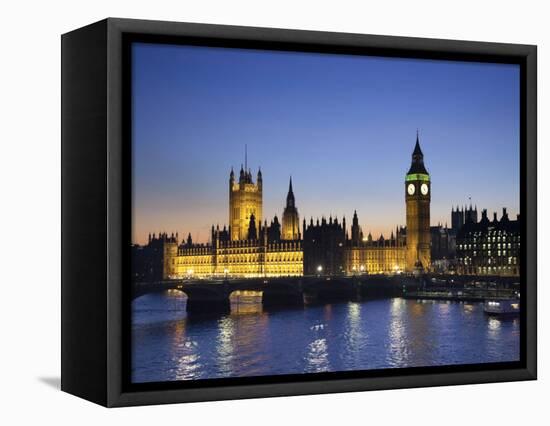 Big Ben and Houses of Parliament, London, England-Jon Arnold-Framed Stretched Canvas