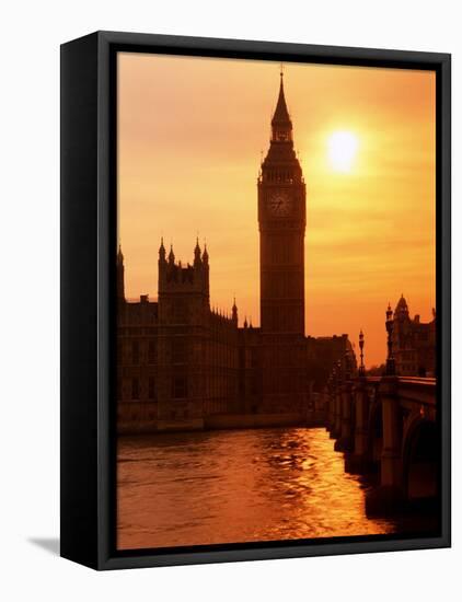 Big Ben and Houses of Parliament, Unesco World Heritage Site, London, England-Kathy Collins-Framed Stretched Canvas