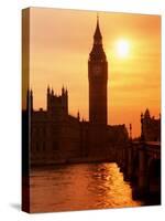 Big Ben and Houses of Parliament, Unesco World Heritage Site, London, England-Kathy Collins-Stretched Canvas