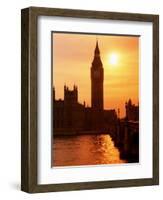 Big Ben and Houses of Parliament, Unesco World Heritage Site, London, England-Kathy Collins-Framed Photographic Print