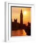 Big Ben and Houses of Parliament, Unesco World Heritage Site, London, England-Kathy Collins-Framed Photographic Print