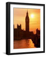 Big Ben and Houses of Parliament, Unesco World Heritage Site, London, England-Kathy Collins-Framed Photographic Print