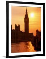 Big Ben and Houses of Parliament, Unesco World Heritage Site, London, England-Kathy Collins-Framed Photographic Print