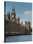 Big Ben And Houses Of Parliament-Charles Bowman-Stretched Canvas