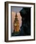 Big Ben and Lion Statue on Trafalgar Square, London, England-Lee Frost-Framed Photographic Print