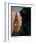 Big Ben and Lion Statue on Trafalgar Square, London, England-Lee Frost-Framed Photographic Print