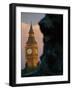 Big Ben and Lion Statue on Trafalgar Square, London, England-Lee Frost-Framed Photographic Print