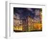 Big Ben and Parliament at night, Westminster, London, England.-William Perry-Framed Photographic Print