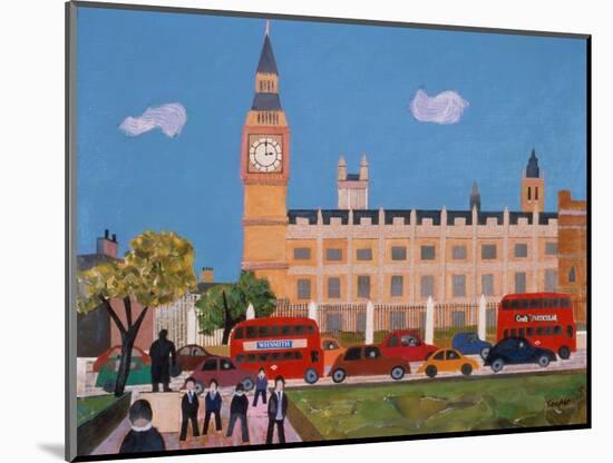 Big Ben and Parliament Square-William Cooper-Mounted Giclee Print