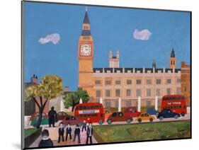 Big Ben and Parliament Square-William Cooper-Mounted Giclee Print