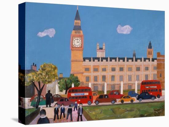 Big Ben and Parliament Square-William Cooper-Stretched Canvas