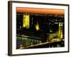 Big Ben and the Houses of Parliament at Dusk, London, England-Walter Bibikow-Framed Photographic Print