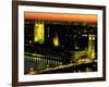 Big Ben and the Houses of Parliament at Dusk, London, England-Walter Bibikow-Framed Photographic Print