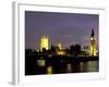 Big Ben and the Houses of Parliament at Night, London, England-Walter Bibikow-Framed Photographic Print