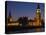 Big Ben and the Houses of Parliament at Night, Westminster, London, England, UK-Amanda Hall-Stretched Canvas