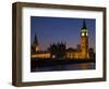 Big Ben and the Houses of Parliament at Night, Westminster, London, England, UK-Amanda Hall-Framed Photographic Print