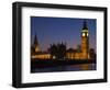 Big Ben and the Houses of Parliament at Night, Westminster, London, England, UK-Amanda Hall-Framed Photographic Print